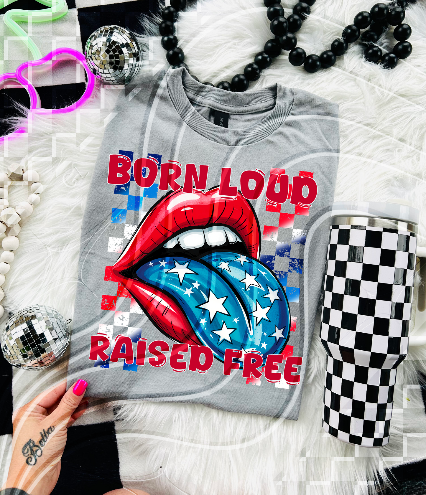 Born Loud Raised Free DTF