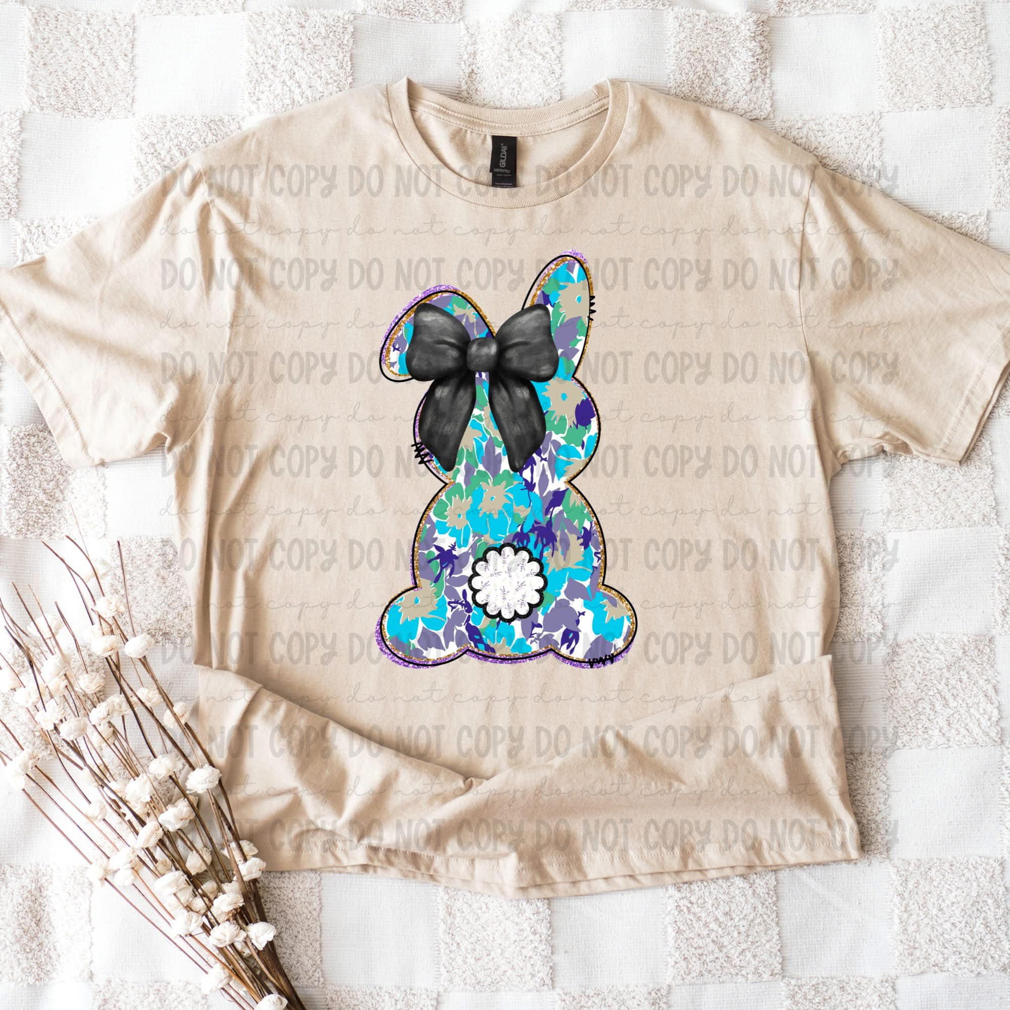 blue bunny DTF