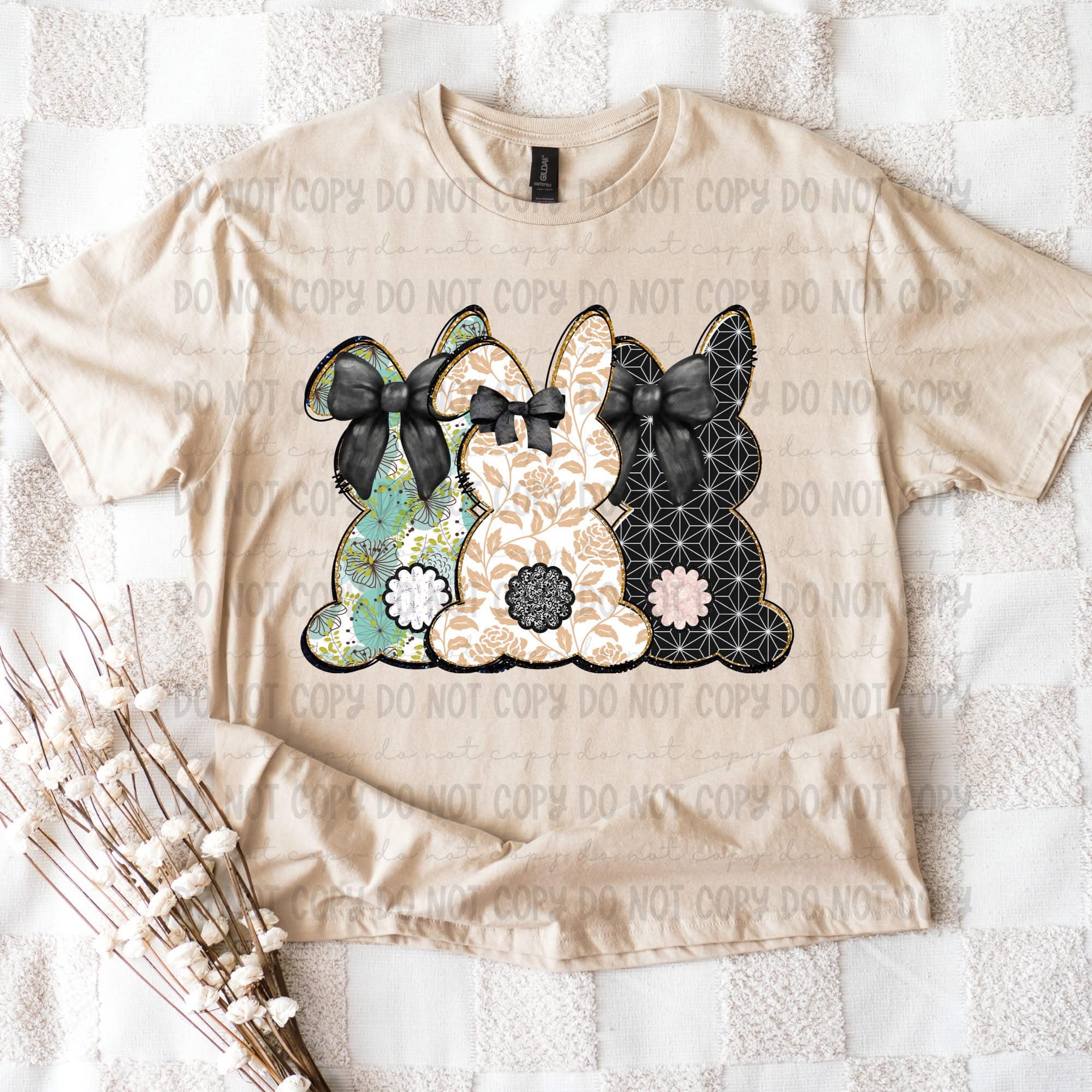 3 bunnies DTF