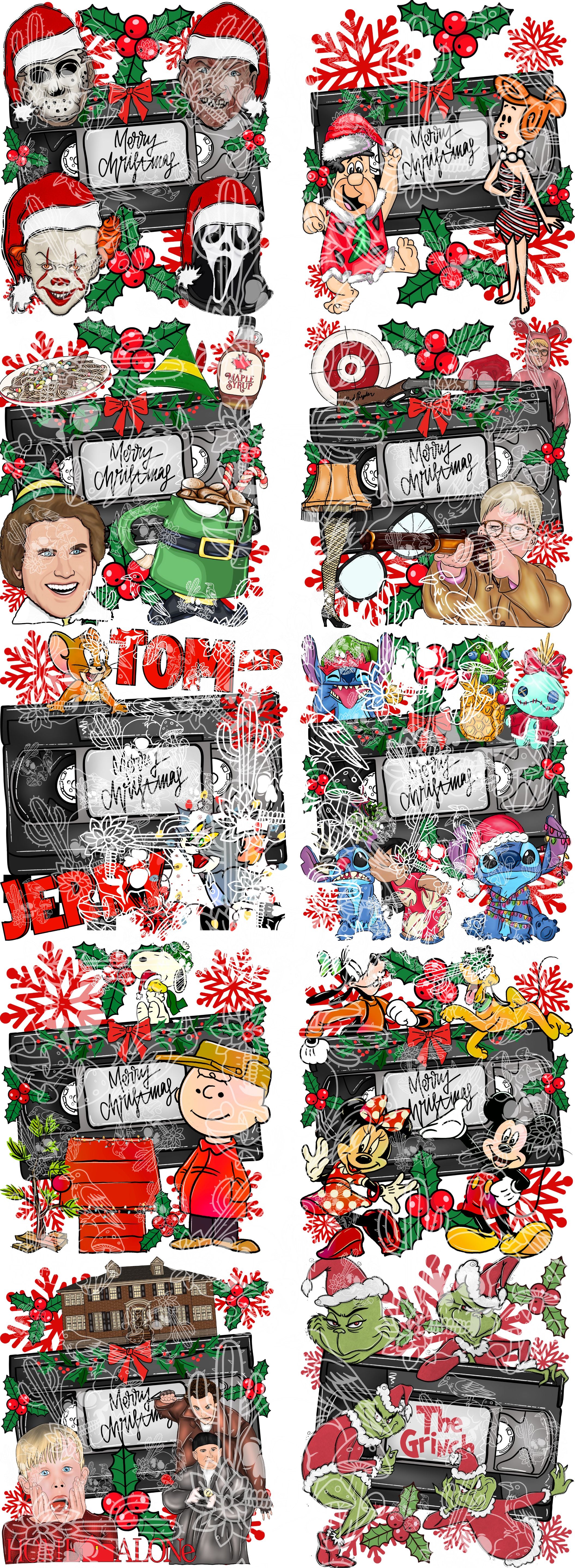 Christmas Tapes 22X60 gang sheet