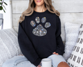Dog Paw Rhinestone Look DTF