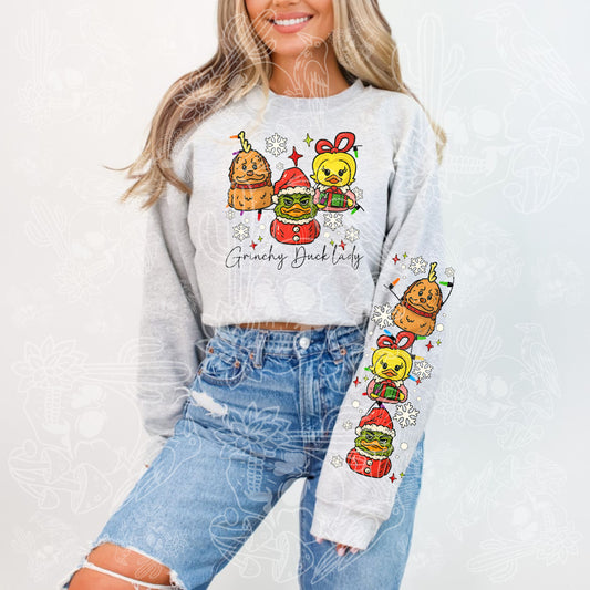 Grinchy Duck Lady