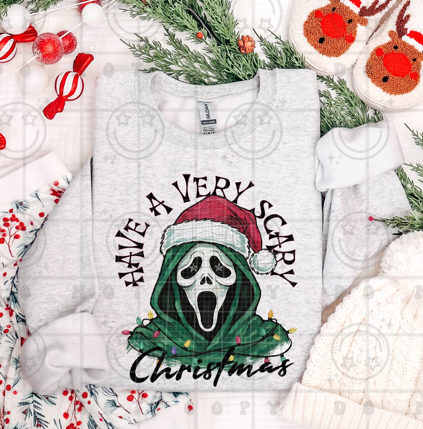 Have a very scary scream christmas DTF