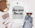 How Great Thou Art Black or White DTF
