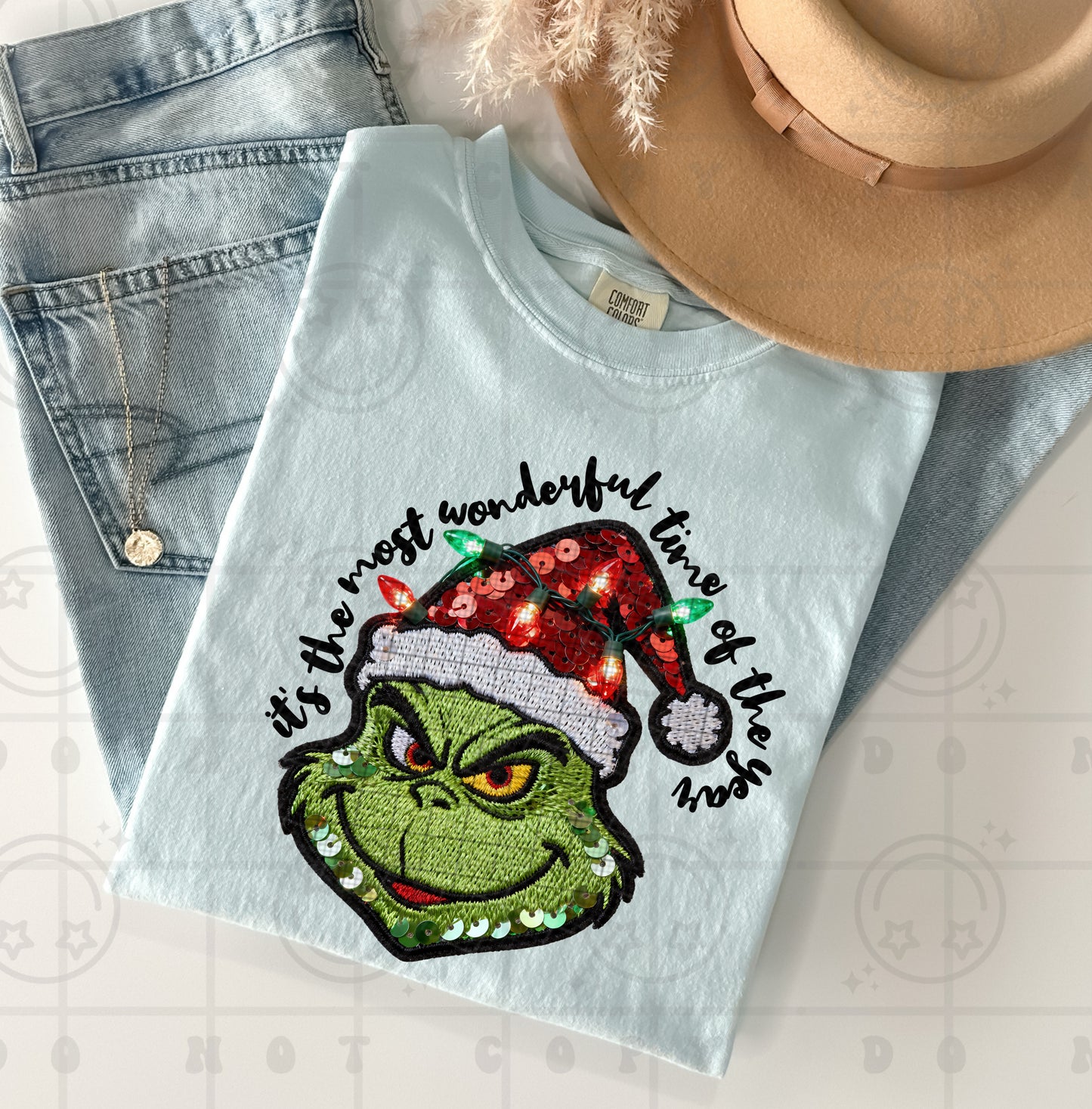 Its the most wonderful time of the year faux light up DTF