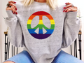 Rainbow Peace Patch Look DTF